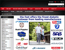 Tablet Screenshot of dia-foot.com